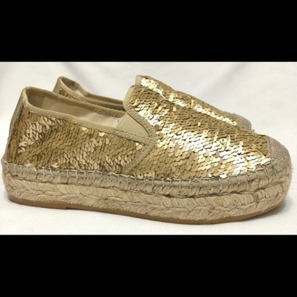 Baldinini Trend Sequins Flat Espadrilles